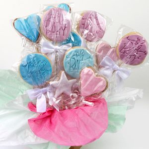 Galletas artesanales con niña o niño bouquet 1